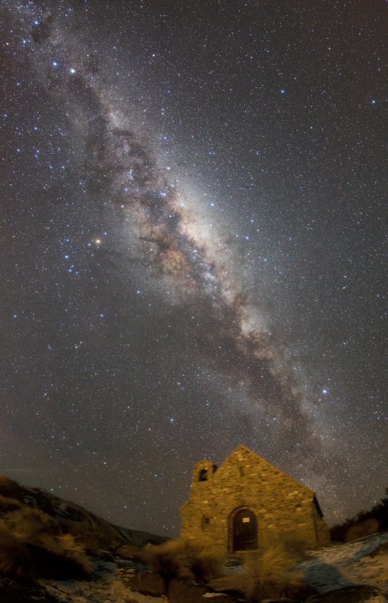 The Church of the Good Shepherd and Milkyway in Tekapo