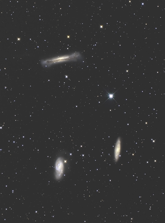 NGC 3628, M65, M66, Galactic Group in Leo